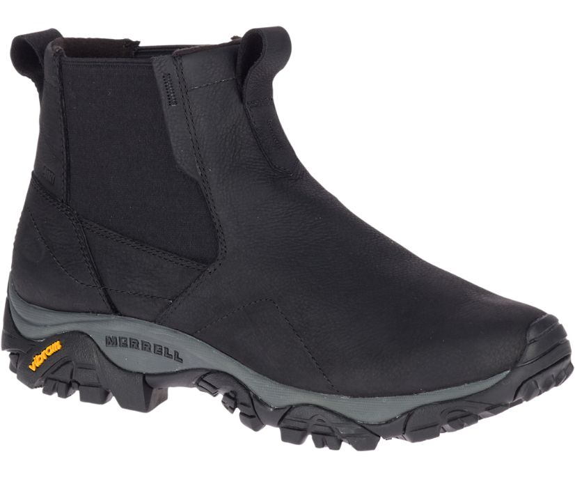 Buty Merrell Moab Adventure Chelsea Wasserdicht Wide Width - Buty Zimowe Męskie Merrell - Czarne [MF